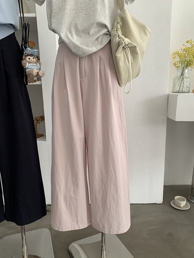 春日空氣感垂墜寬褲｜高腰顯瘦・輕柔飄逸感7