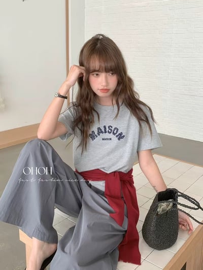 簡約刺繡英文短版T｜日常百搭必收款12