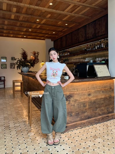 美式街頭感.大口袋工裝牛仔褲14