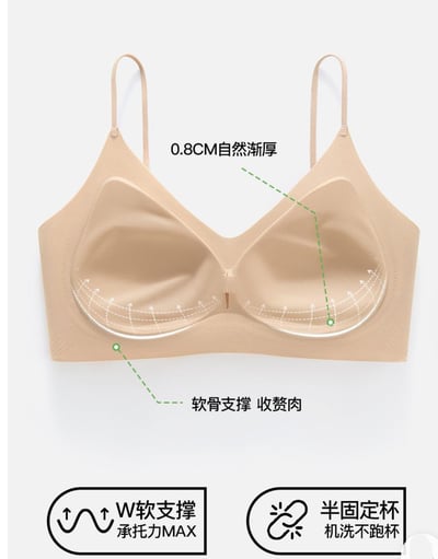 極薄冰絲隱形無痕內衣・裸感小胸聚攏細肩帶美背款19