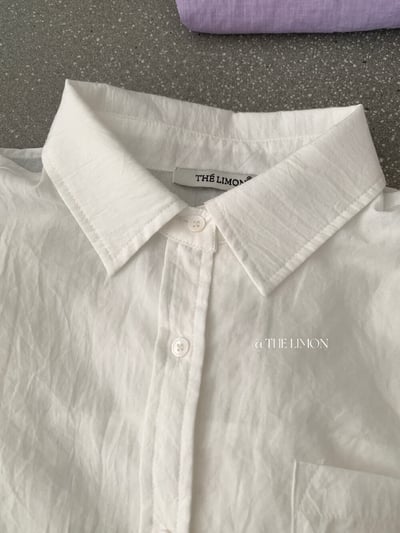 檸檬家#慵懶肌理感透氣襯衫21