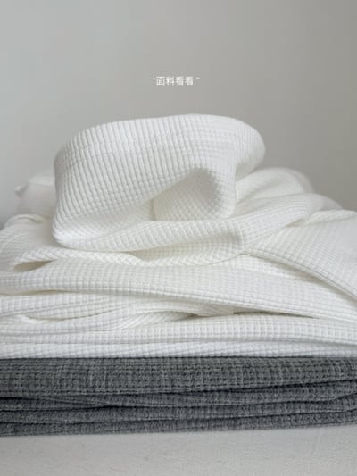 斜肩微露鎖骨針高腰垂墜寬褲兩件組19