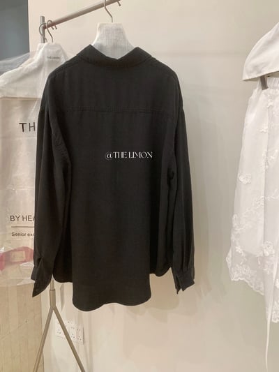 檸檬家·iu同款慵懶感寬版天絲牛仔襯衫12