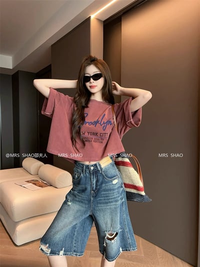 Brooklyn隨性慵懶水洗短T9