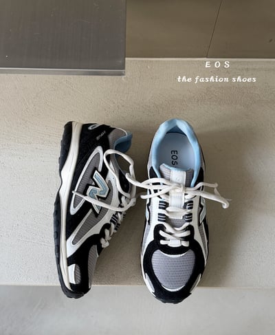 韓系拼接配色復古運動鞋21