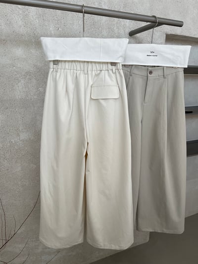 韓單抗皺垂感百搭休閒神褲9