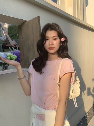 檸檬家#人手三件.日常百搭純色短袖T恤16