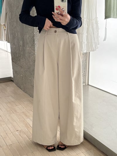 韓單抗皺垂感百搭休閒神褲15