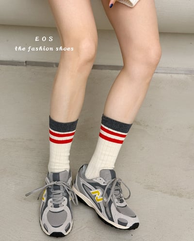 韓系拼接配色復古運動鞋6