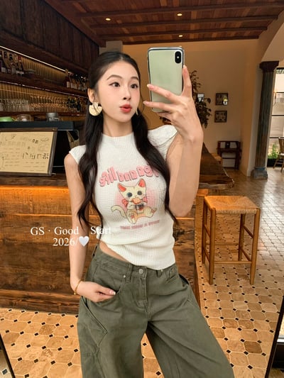 美式街頭感.大口袋工裝牛仔褲12