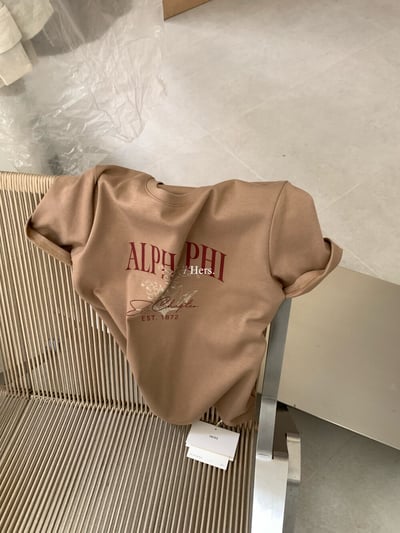 美式復古字母印花短袖T｜日常百搭休閒款13