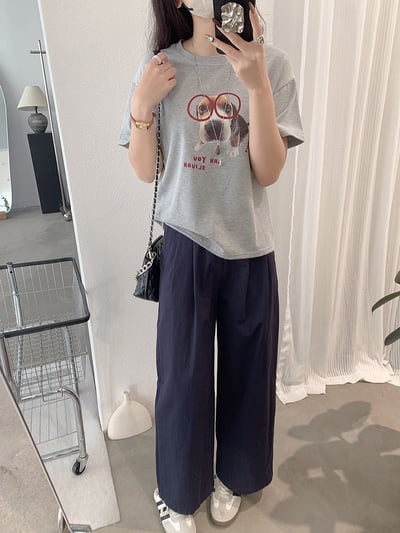 春日空氣感垂墜寬褲｜高腰顯瘦・輕柔飄逸感19