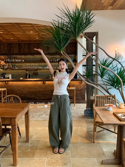 美式街頭感.大口袋工裝牛仔褲9