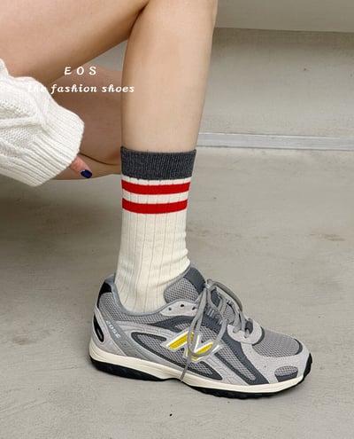 韓系拼接配色復古運動鞋9