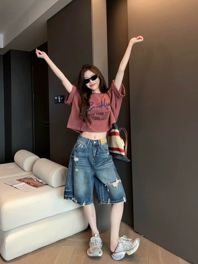 Brooklyn隨性慵懶水洗短T10