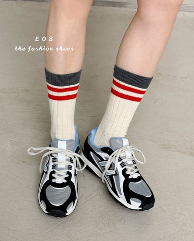 韓系拼接配色復古運動鞋11