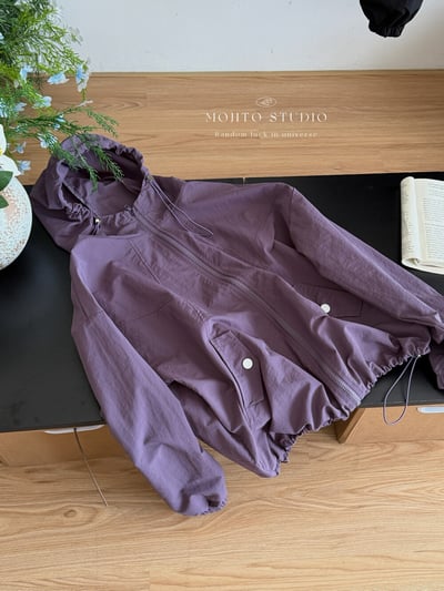 輕薄防曬抽繩連帽外套｜速乾透氣・慵懶寬版必備6