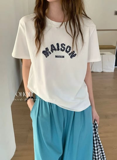 簡約刺繡英文短版T｜日常百搭必收款6