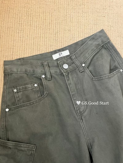 美式街頭感.大口袋工裝牛仔褲20