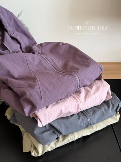 輕薄防曬抽繩連帽外套｜速乾透氣・慵懶寬版必備4