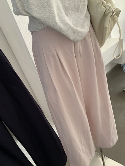 春日空氣感垂墜寬褲｜高腰顯瘦・輕柔飄逸感6