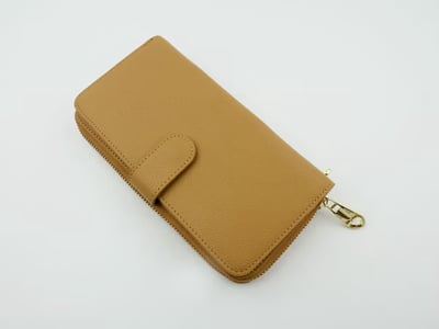 全牛皮兩折女長夾6