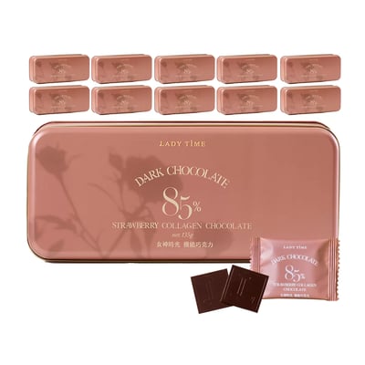 LADY TIME85%草莓膠原蛋白黑巧克力2
