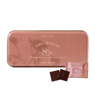 LADY TIME85%草莓膠原蛋白黑巧克力4