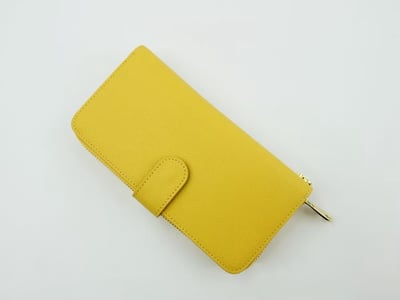 全牛皮兩折女長夾7