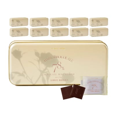 LADY TIME78%玫瑰山茶花黑巧克力-餐後2