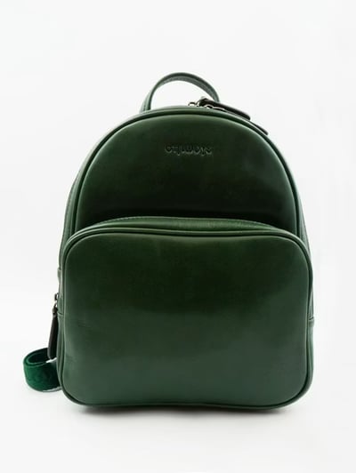 全年皮簡約輕巧女款後揹包——亮棕5