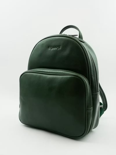 全年皮簡約輕巧女款後揹包——亮棕6