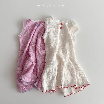 my_bebe19｜(80-120cm) 褶皺無袖洋裝14
