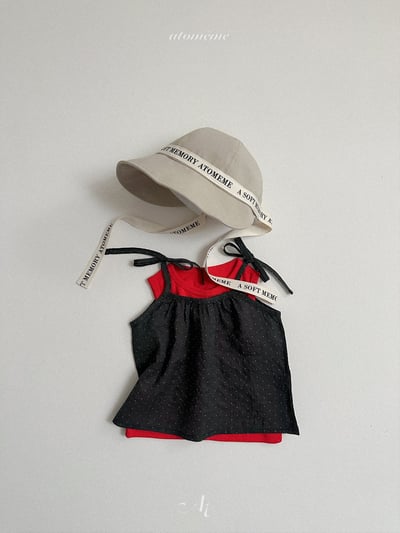 Atomeme31｜(70-110) 綁帶波點背心10