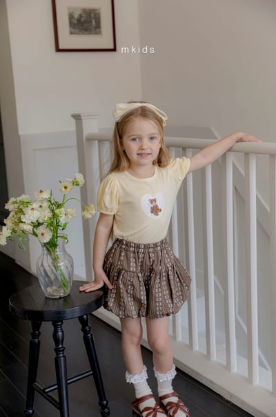 M-KIDS15｜(65-115cm) 愛心熊印花上衣7