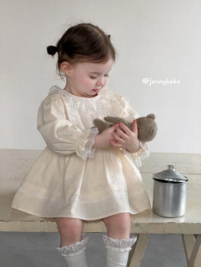 JE734｜(66-90cm) 蕾絲花邊包屁洋裝16