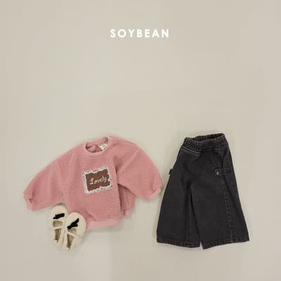 Soybean88｜(75cm-118cm) 按扣牛仔寬褲16