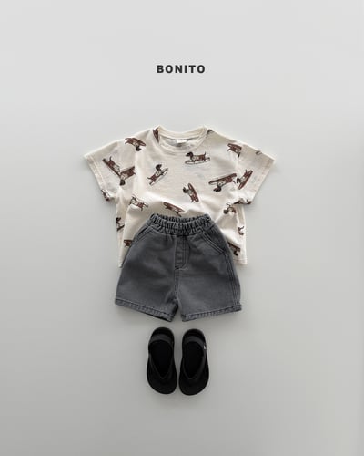 Bonito24｜(75cm-125cm) 2色夏季衝浪狗上衣9