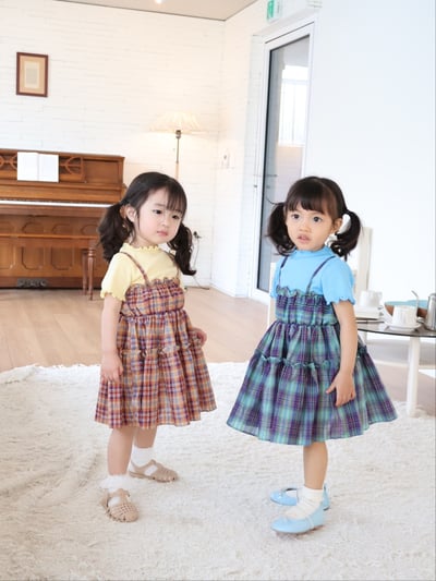 Color18｜(75-115cm) 素面捲邊上衣12