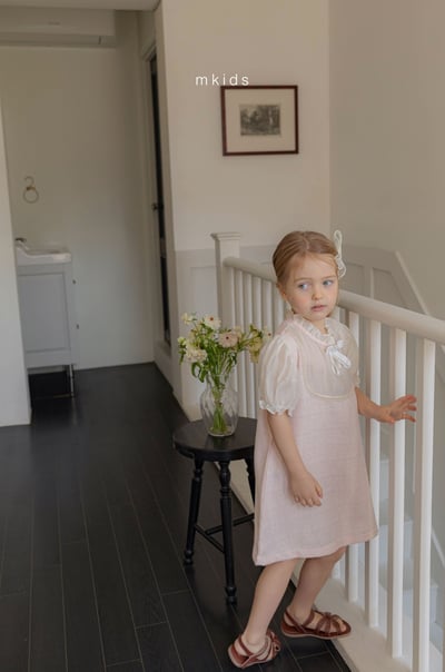 M-KIDS14｜(65-115cm) 雪紡小香風洋裝15