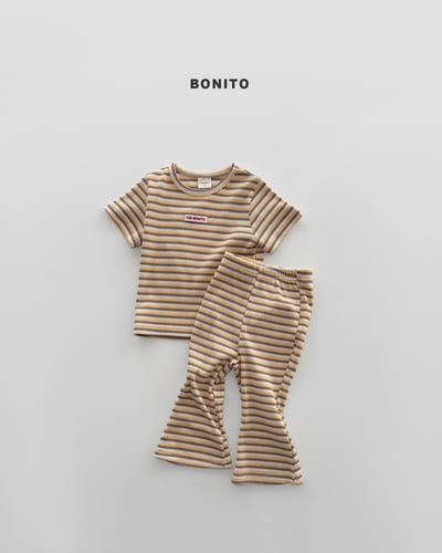 Bonito20｜(75cm-125cm) 2色小標條紋線條套裝6