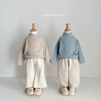 vivid79｜(78cm-125cm) 素面立領上衣2