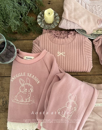 AOSTA09｜(6m-5y) 磨毛蝴蝶捲邊上衣20