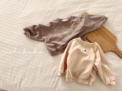 Valubebe02｜(65-90) 印花小熊休閒上衣11