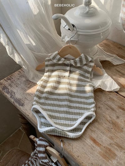 Bebe holic30｜(3m-18m) 雙色無袖套裝13