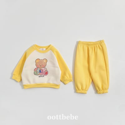Oottbebe76｜(1y-7y)   休閒彩虹熊熊套裝5
