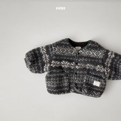 onu 15｜(70cm-115cm) 北歐印花刷毛外套11