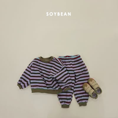 Soybean22｜(75cm-118cm) 撞色滾邊條紋套裝17