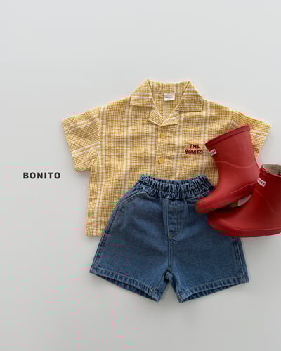 Bonito09｜(75cm-125cm) 3色刺繡條紋襯衫15