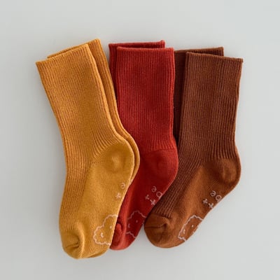 Oottbebe27｜(1y-7y) 	彩虹襪三入組合8